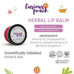 Curious Peach Ultra Protection Herbal Lip Balm - Raspberry & Blueberry | Grab2Buy