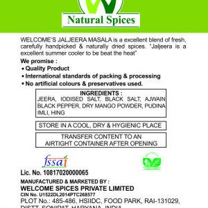 Welcome’s Natural Spices Jaljeera Masala Powder | Grab2Buy