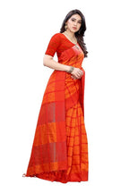 Vamika Orange Cotton Silk Weaving Saree (SATURN ORANGE) | Grab2Buy
