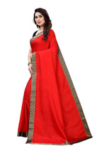 Vamika Red Dola Silk Border Saree (Kirti Red) | Grab2Buy