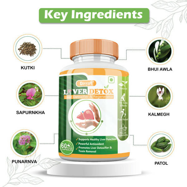 Divya Shree Liver Detox Veggie Capsules | Grab2Buy