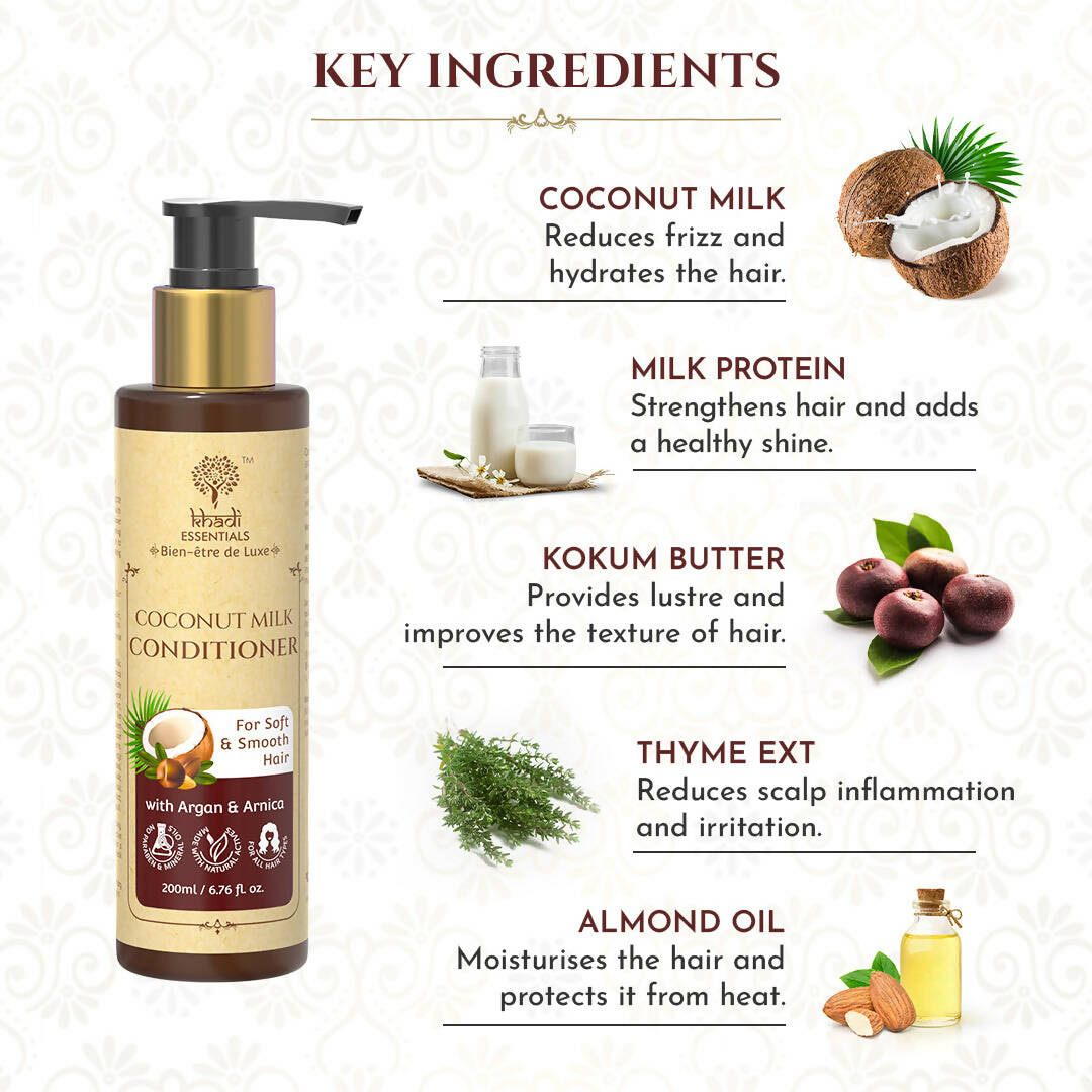 Khadi Essentials Coconut Milk Conditioner | Grab2Buy