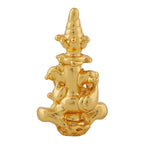 Estele Gold-Polished Spiritual Lord Divine Ganesha Idol for Gifts & HouseWarming/Home/Office Decors