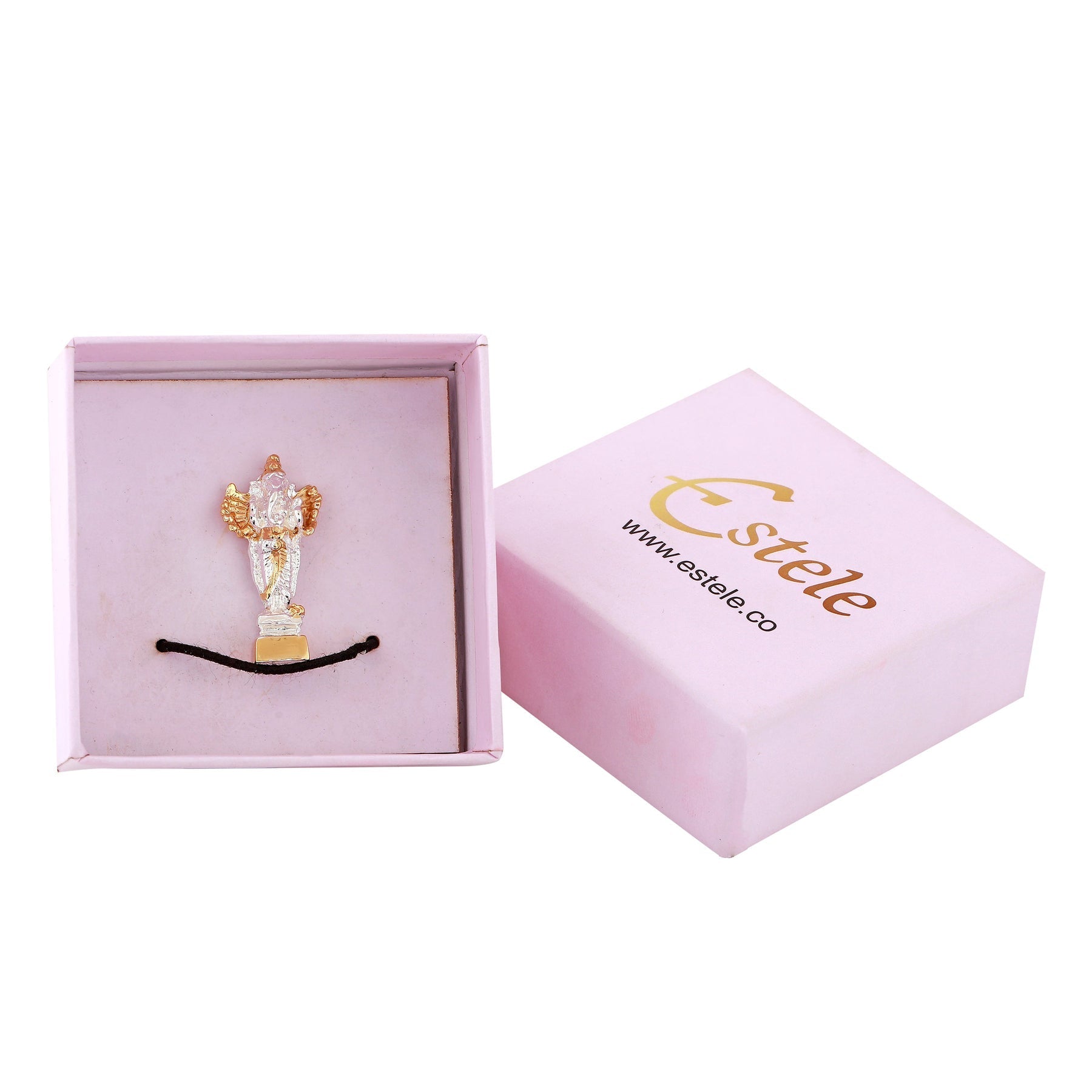 Estele Gold-Polished Spiritual Lord Standing Ganesha Idol for Gifts & HouseWarming/Home/Office Decors | Grab2Buy