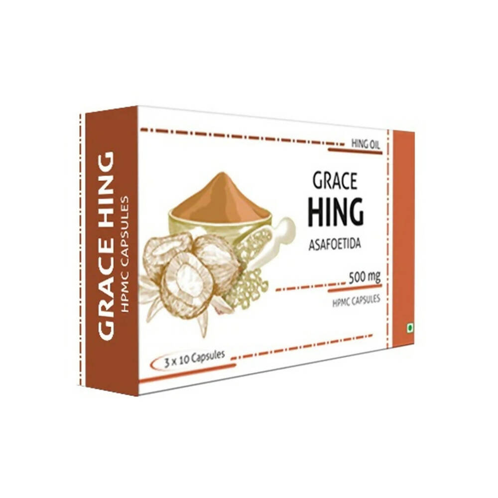 Nutra Grace Hing Asafoetida Capsules | Grab2Buy