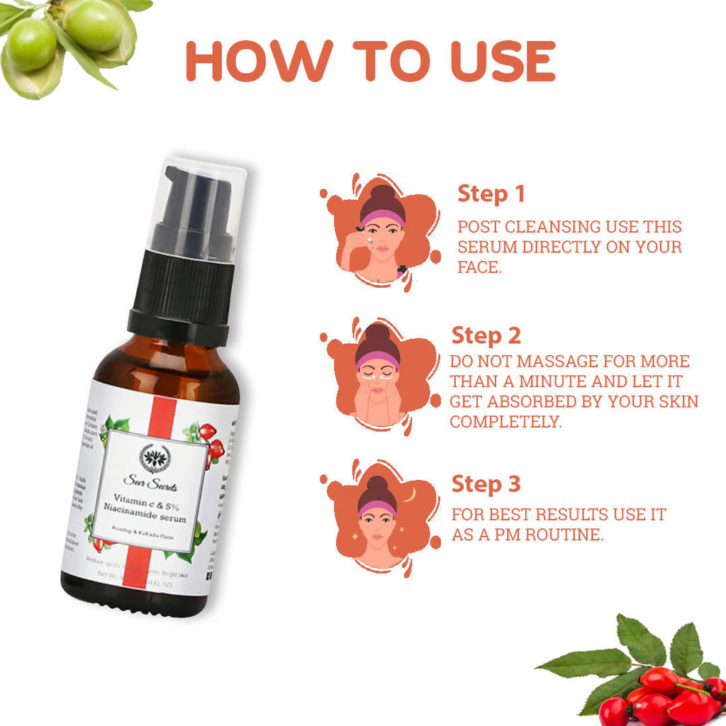 Seer Secrets Vitamin C & 5% Niacinamide Serum | Grab2Buy