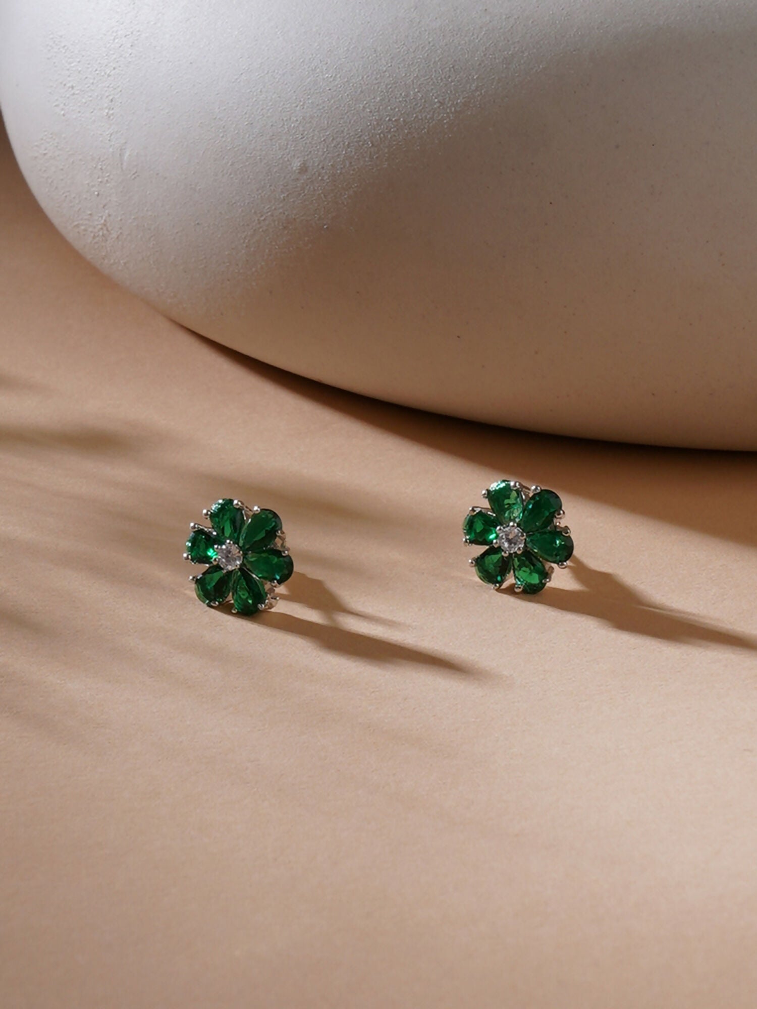 stone stud (green) - Ruby Raang | Grab2Buy