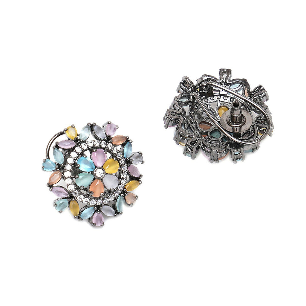 Blush Flower Stone Studs- Ruby Raang | Grab2Buy