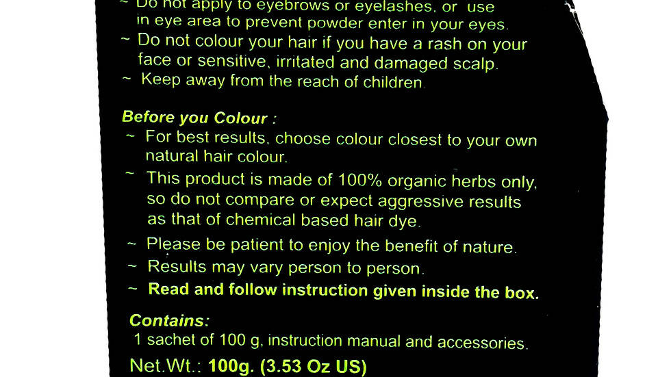 Radico Organic Hair Colour-Dark Brown | Grab2Buy