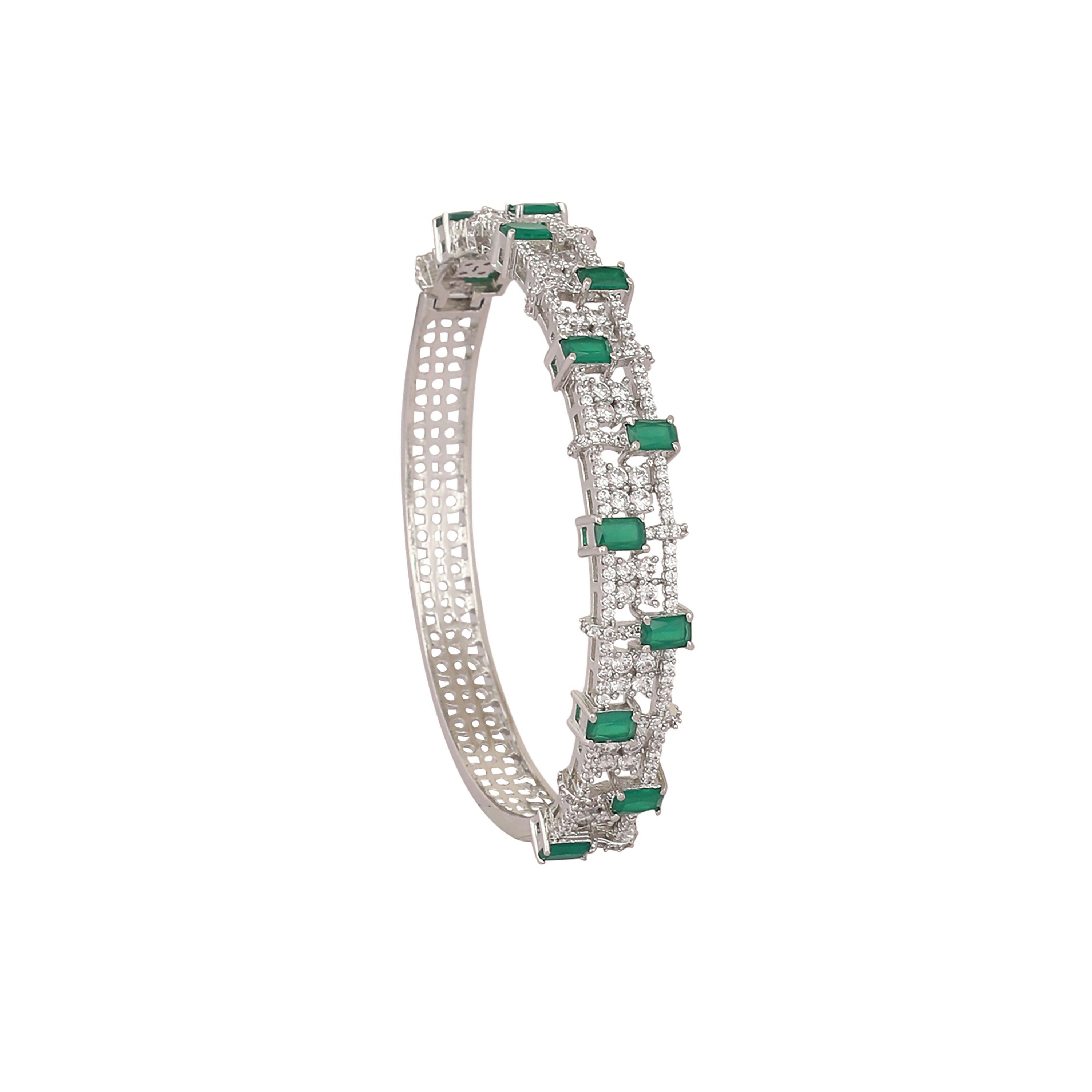 Nuyug Emerald Luxe Anti Tarnish Bangle | Grab2Buy