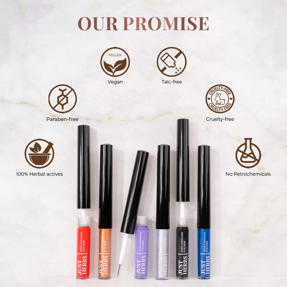 Just Herbs Eyeliner Waterproof and Smudge Proof, Long Lasting Eyeliners - Nutty Brown | Grab2Buy