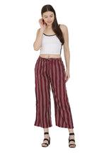 Asmaani Maroon Color Rayon Fabric Stripped Palazzo | Grab2Buy