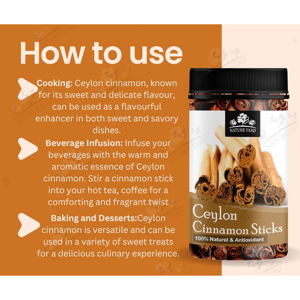 Nature Yard Real Ceylon Cinnamon Sticks | Swadesiicart