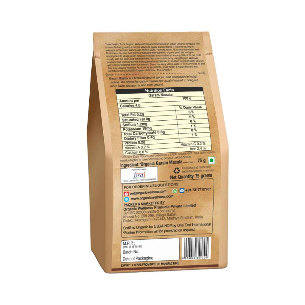 Organic Wellness Garam Masala | Grab2Buy