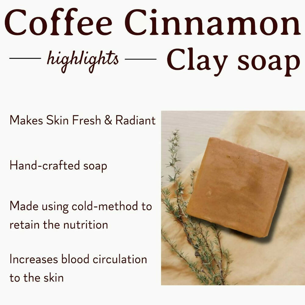 Mitti Se Coffee Cinnamon Clay Handcrafted Soap | Grab2Buy