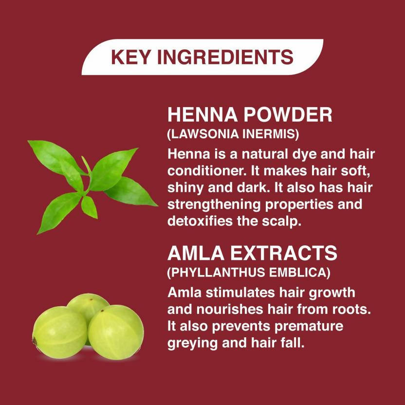 Khadi Veda Burgundy Herbal Mehndi For Hair Conditioning | Grab2Buy