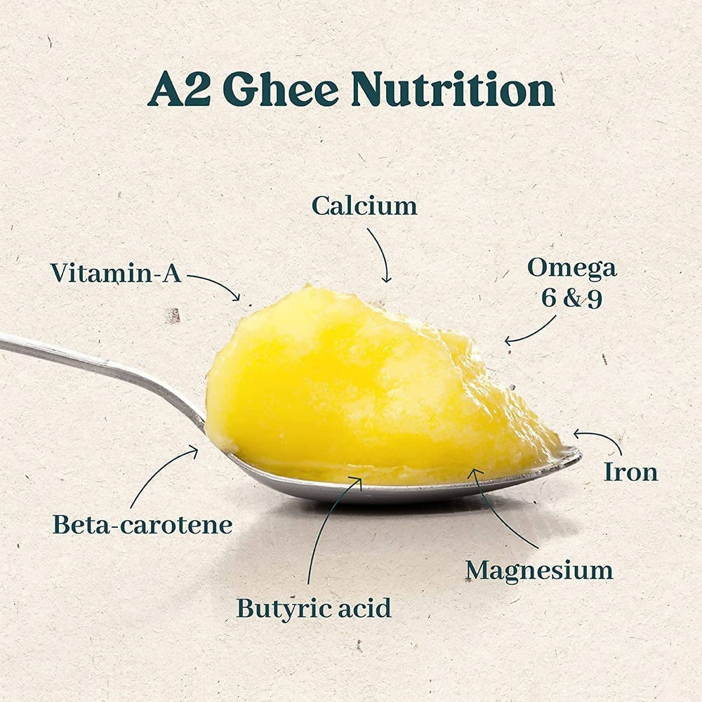 GirOrganic A2 Gir Cow Ghee - Pure A2 Gir Cow Ghee, Organic Grass Fed Ghee | Swadesiicart