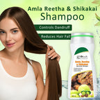 Globus Naturals Amla Reetha Shikakai Shampoo | Grab2Buy