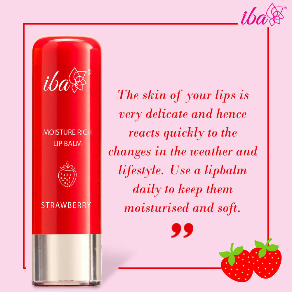 Iba Moisture Rich Lip Balm - Strawberry | Grab2Buy