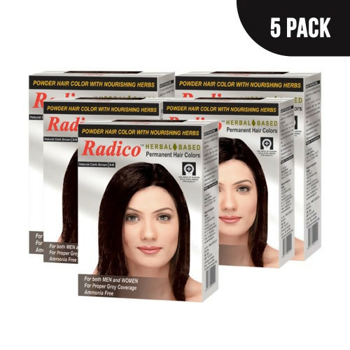 Radico Natural Herbal Based Permanent Hair Color - Dark Brown | Grab2Buy
