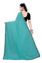 Vamika Rama Green Malai Silk Printed Saree (Zigzag Rama) | Grab2Buy