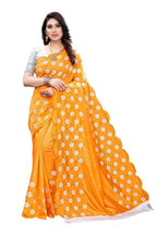 Vamika Zoya Silk Embroidered Yellow Saree (RAKHI MUSTARD) | Grab2Buy
