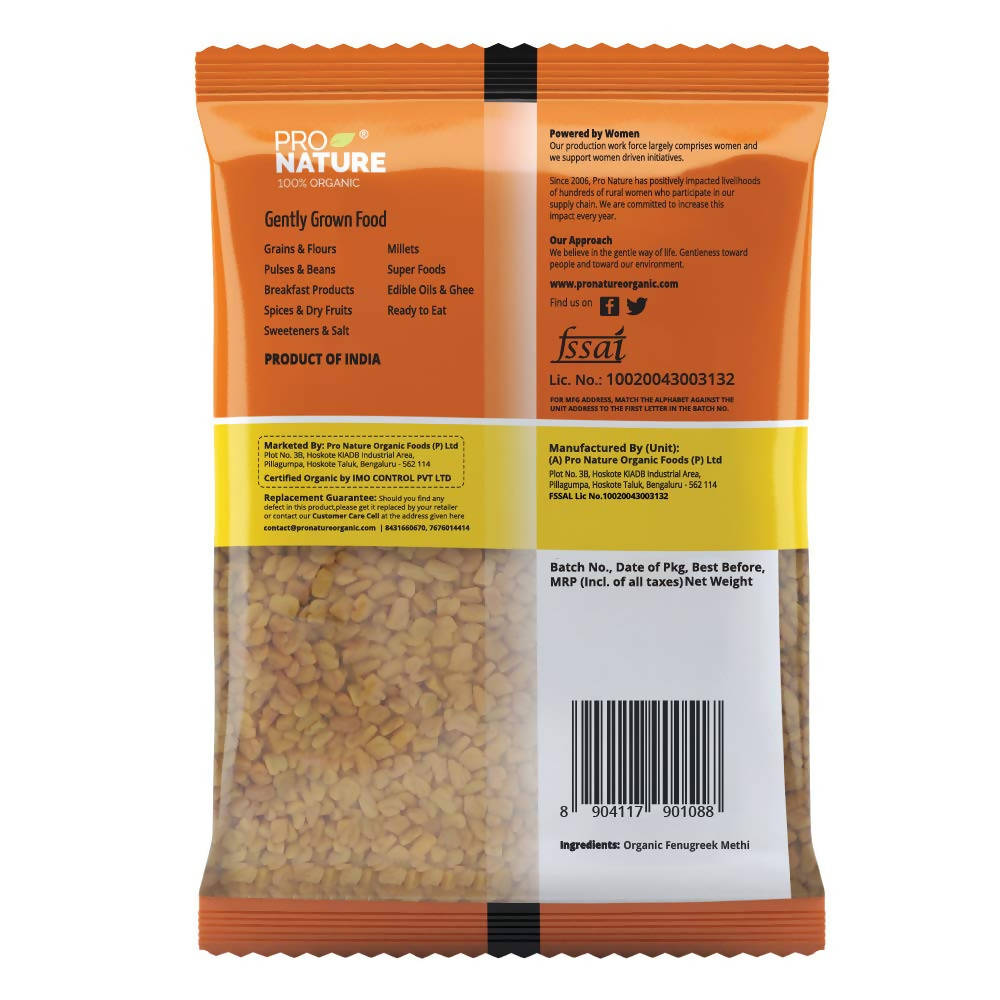 Pro Nature Organic Fenugreek (Methi) | Grab2Buy