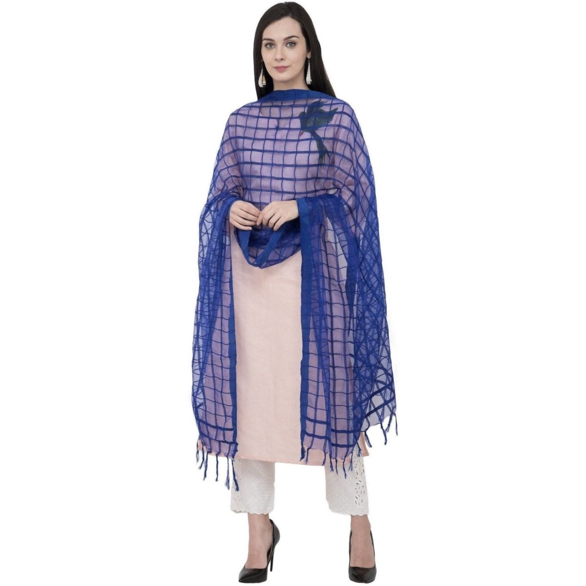 A R Silk Cotton Square Regular Dupatta Color Royal Dupatta or Chunni | Grab2Buy