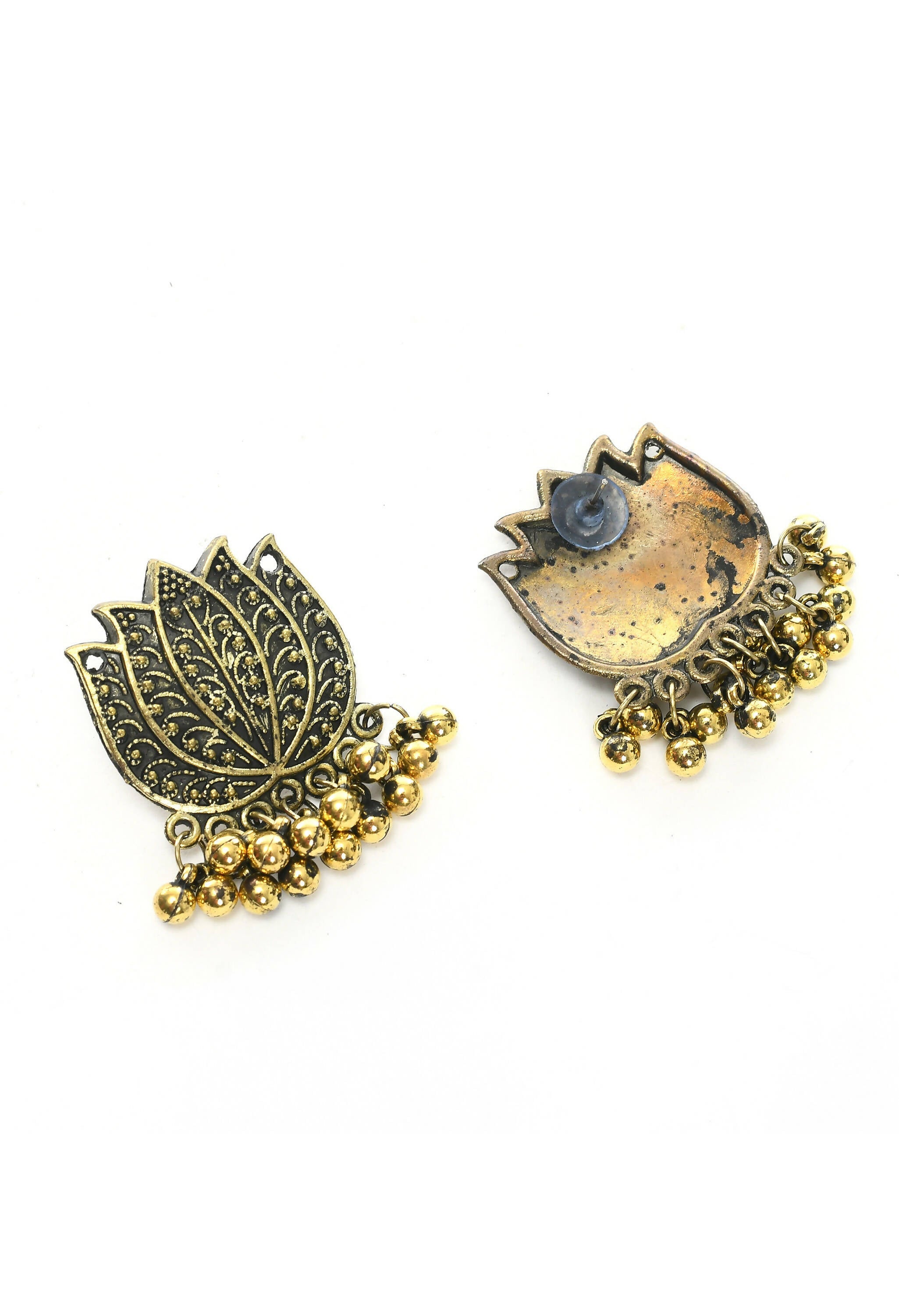 Mominos Fashion Johar Kamal Gold-Polished Brass Finish Lotus Design Choker For Women | Grab2Buy