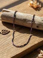 NVR Men's Handcrafted Multicolour Rhodium Plated Chain | Grab2Buy