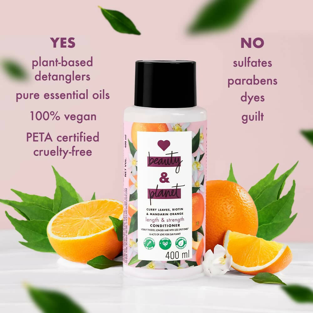 Love Beauty And Planet Curry Leaves, Biotin & Mandarin Paraben Free Conditioner | Grab2Buy