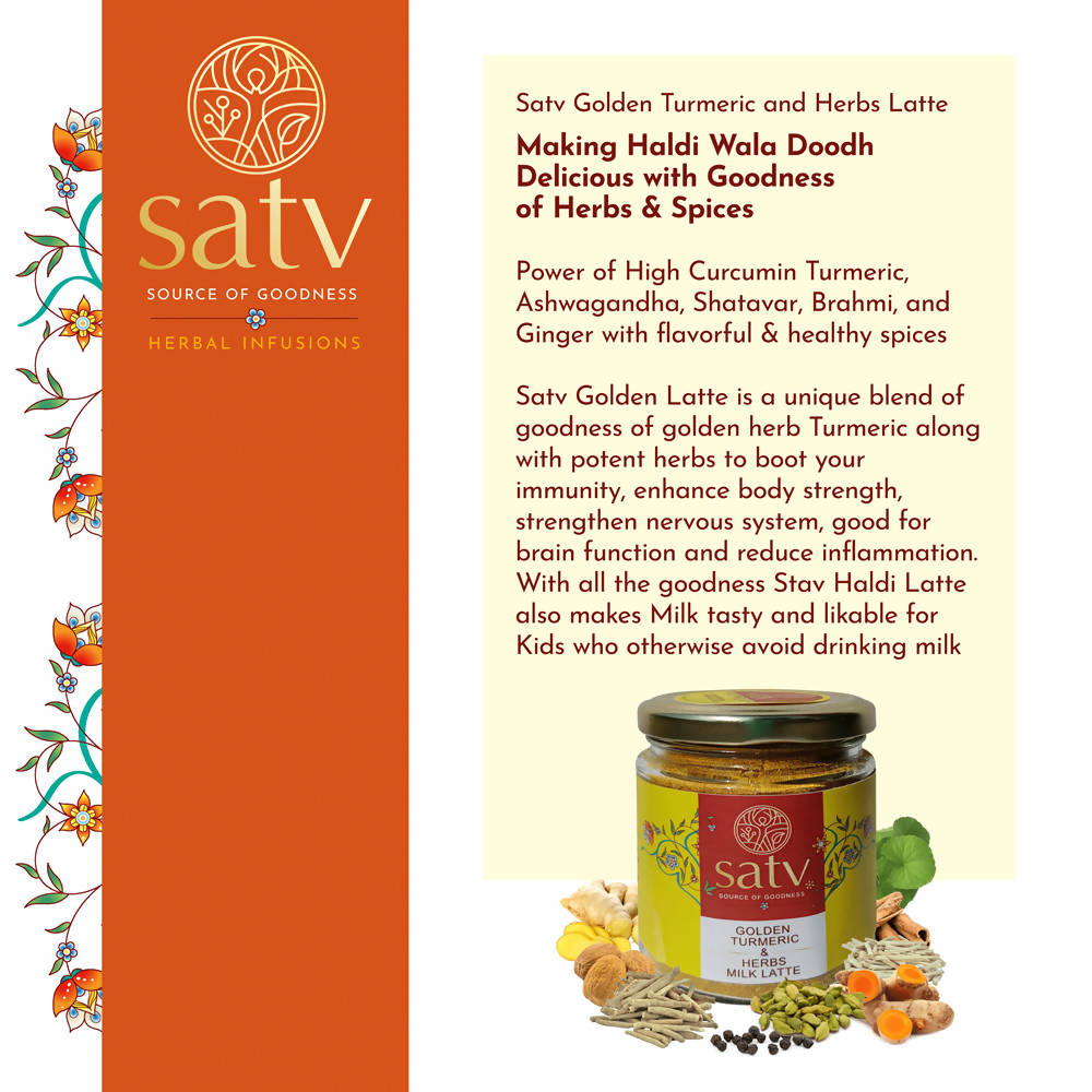 Satv Golden Turmeric & Herbs Milk Latte | Grab2Buy