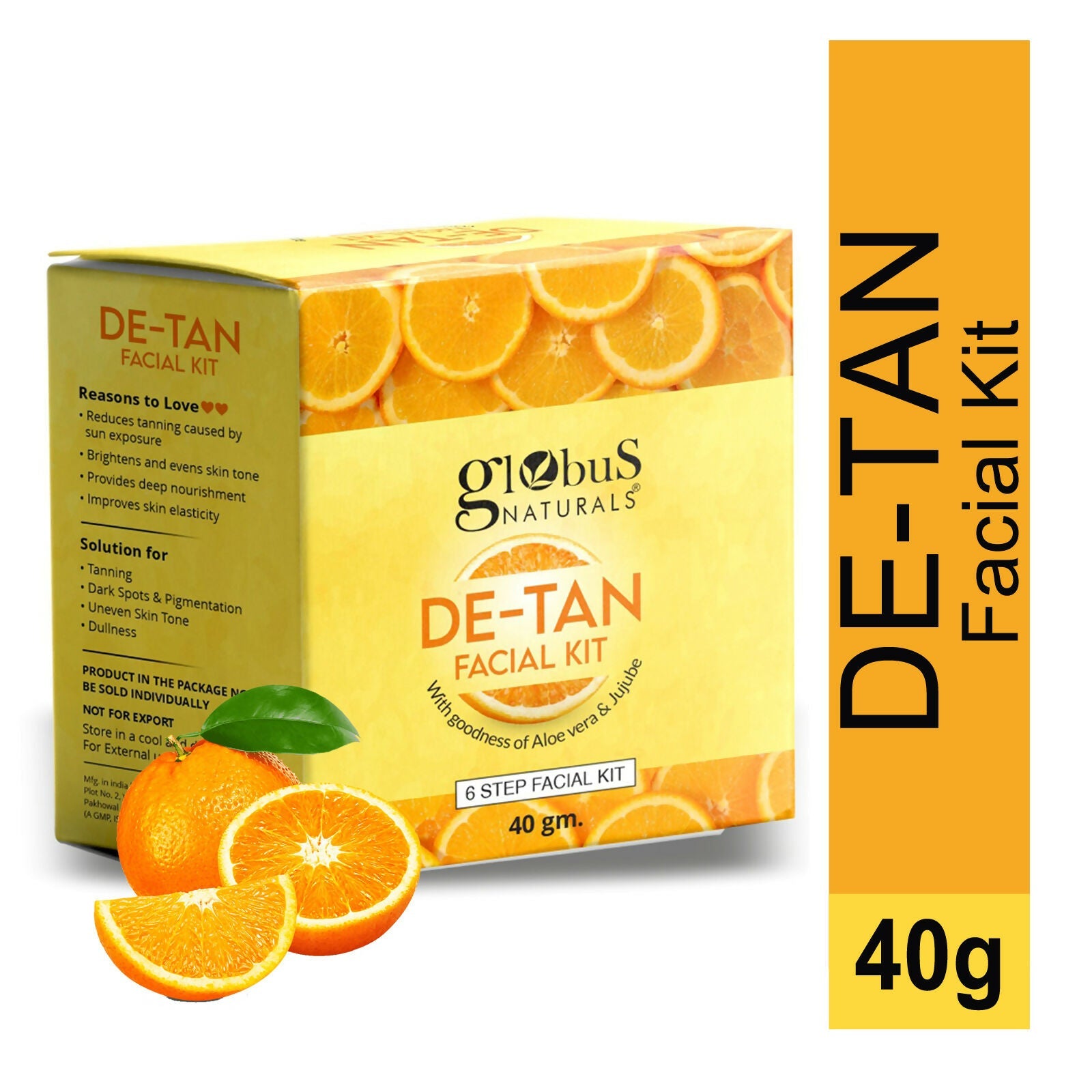 Globus Naturals De-Tan 6 Step Facial Kit | Grab2Buy