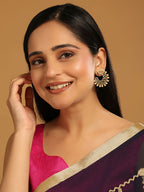 Nuyug 22K Gold Plated Celestial Filigree Earrings | Grab2Buy