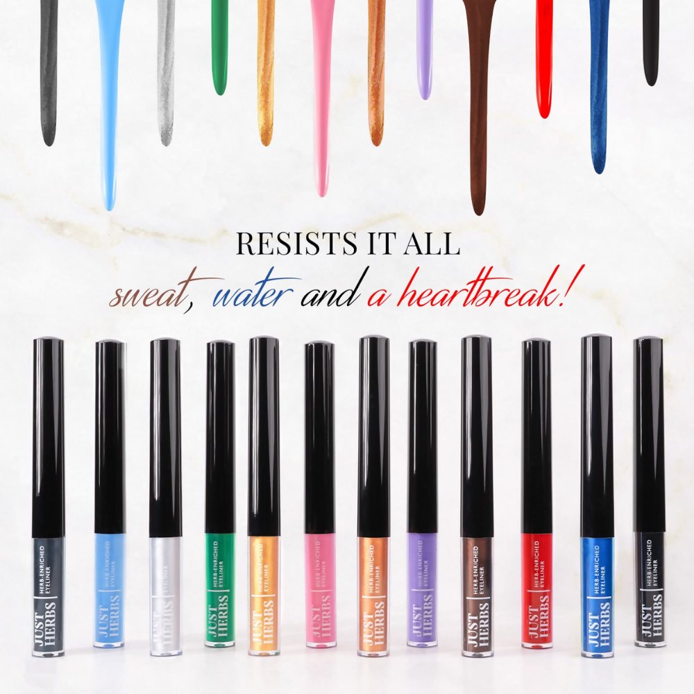 Just Herbs Eyeliner Waterproof and Smudge Proof, Long Lasting Eyeliners - Nutty Brown | Grab2Buy