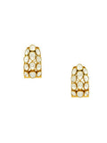 Glass Kundan Circular Earrings - Ruby Raang | Grab2Buy