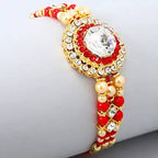 American Diamond Bling Rakhi And Fruit N Nut Chocolates | Grab2Buy