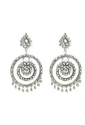 Mominos Fashion Johar Kamal Women's White Kundan Circles Earrings | Grab2Buy