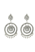 Mominos Fashion Johar Kamal Women's White Kundan Circles Earrings | Grab2Buy