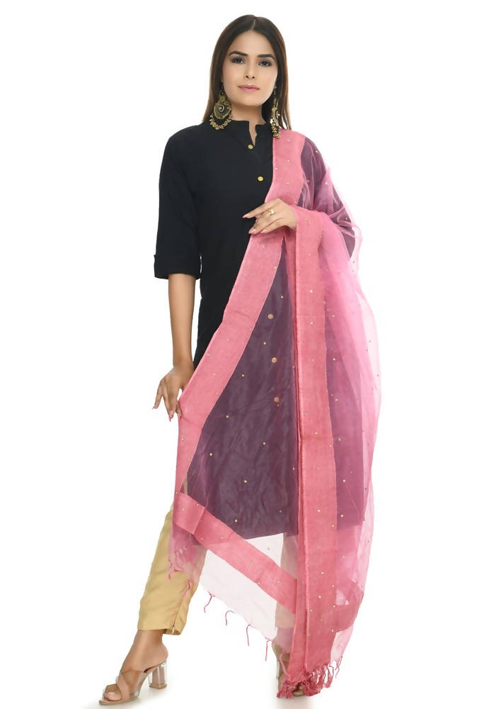 Mominos Fashion Onion Color Stone Work Dupatta | Grab2Buy