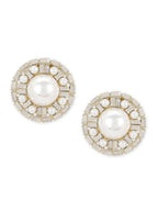 Round Pearl Earrings- Ruby Raang | Grab2Buy