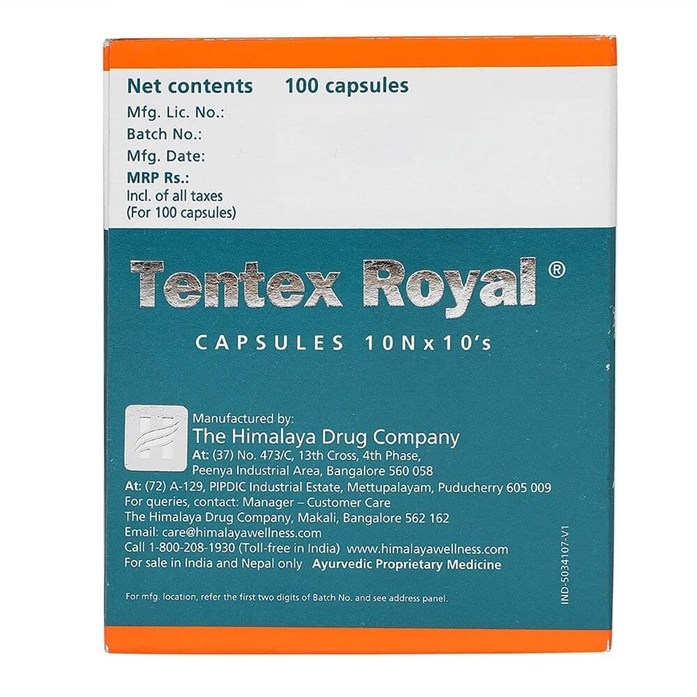 Himalaya Tentex Royal Capsules | Swadesiicart