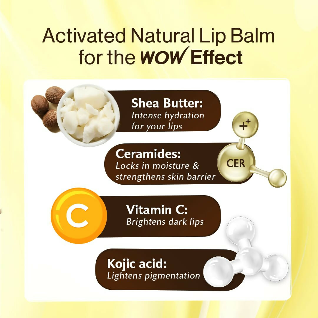 WOW Skin Science Shea Butter & Ceramides Repairing Lip Balm with SPF 50 | Grab2Buy