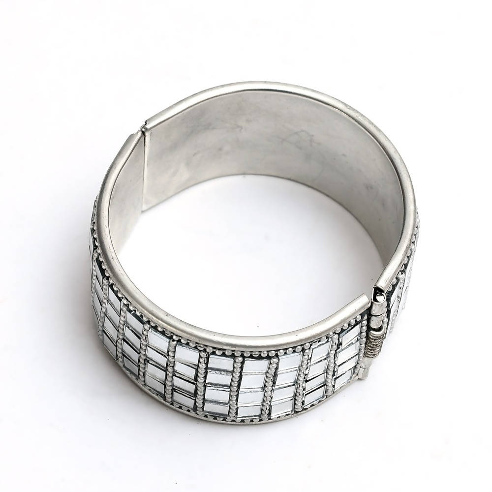 Mominos Fashion Kamal Johar Oxidised Mirror work Design Bracelet | Grab2Buy