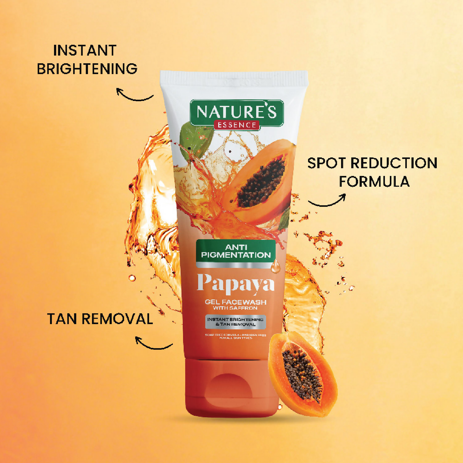 Nature's Essence Anti-Pigmentation Papaya Gel Face Wash | Grab2Buy