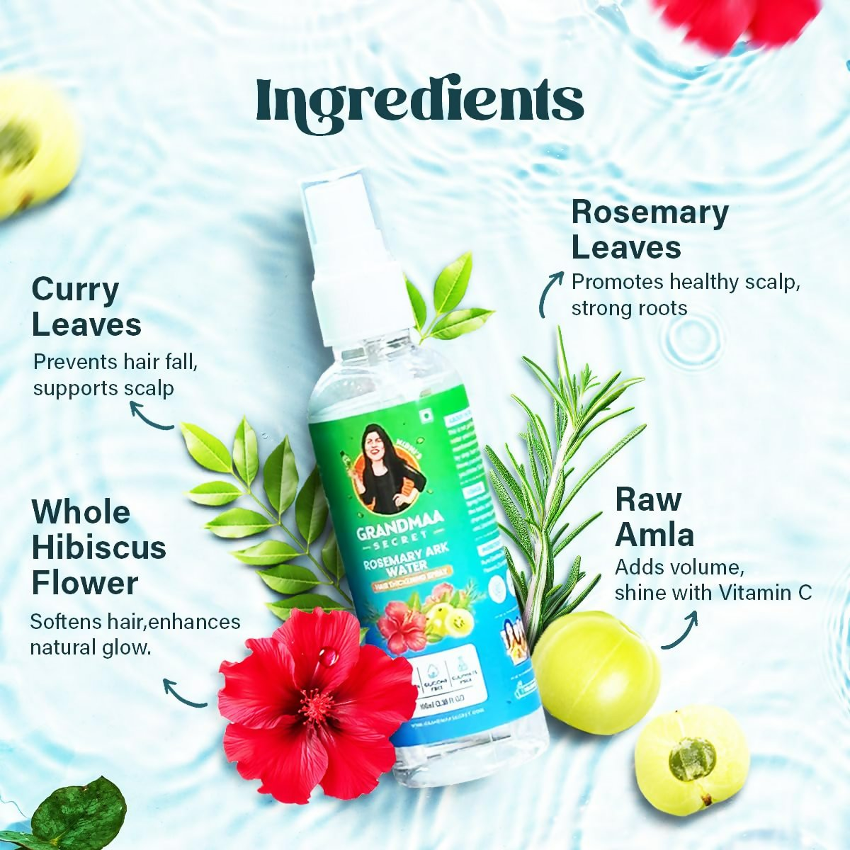 Nidhi’S Grandmaa Secret Rosemary Water Ark | Grab2Buy