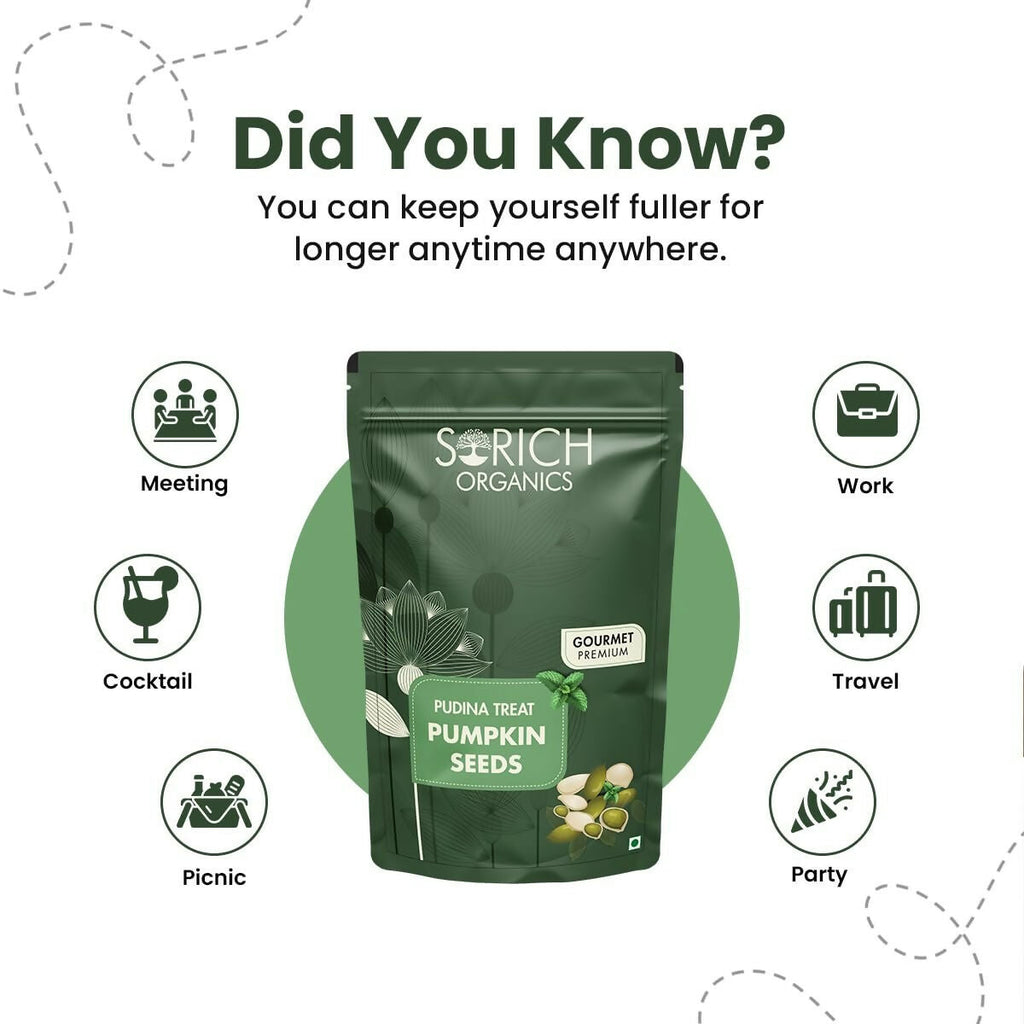 Sorich Organics Pudina Treat Pumpkin Seeds | Grab2Buy