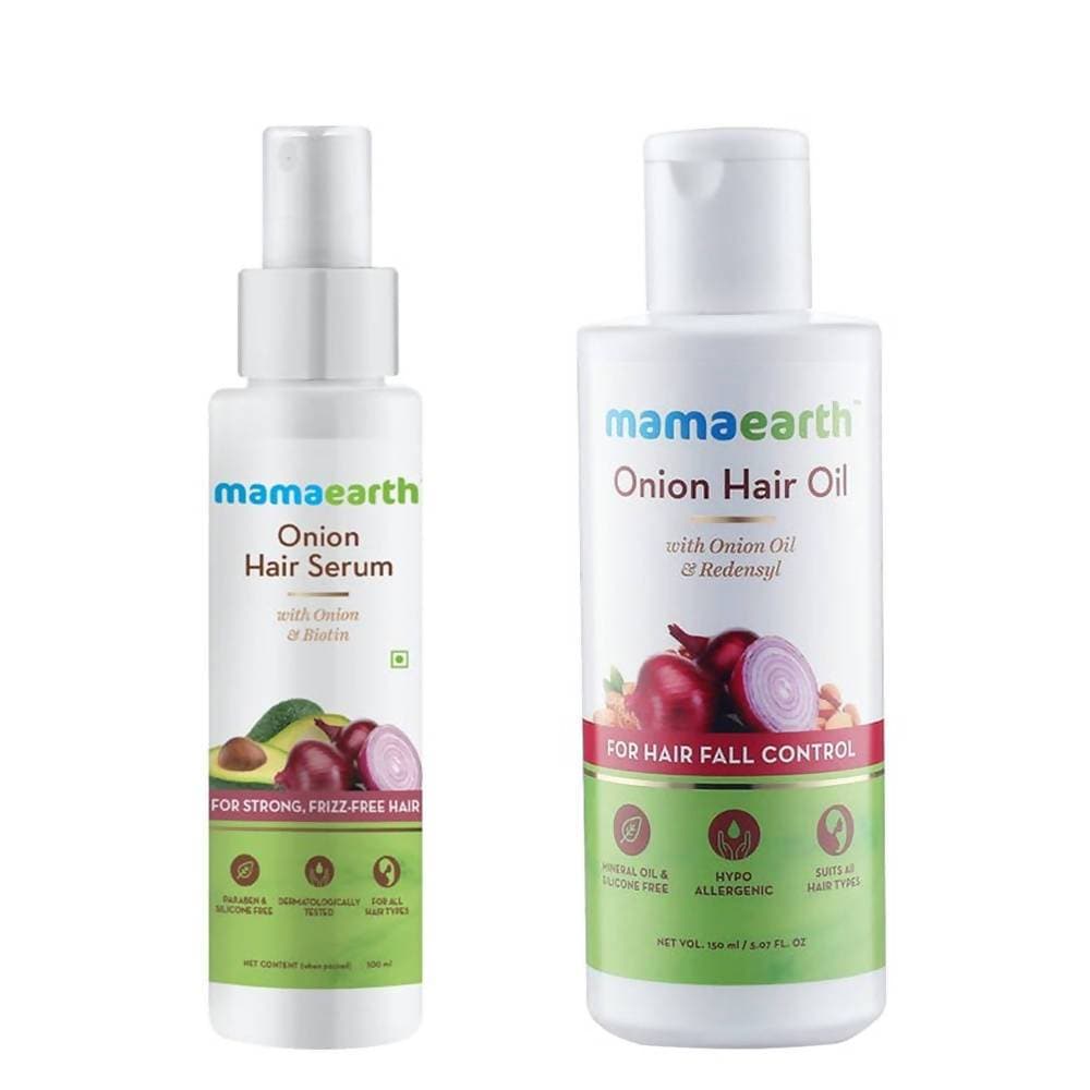 Mamaearth Onion Hair Serum & Onion Hair Oil | Grab2Buy