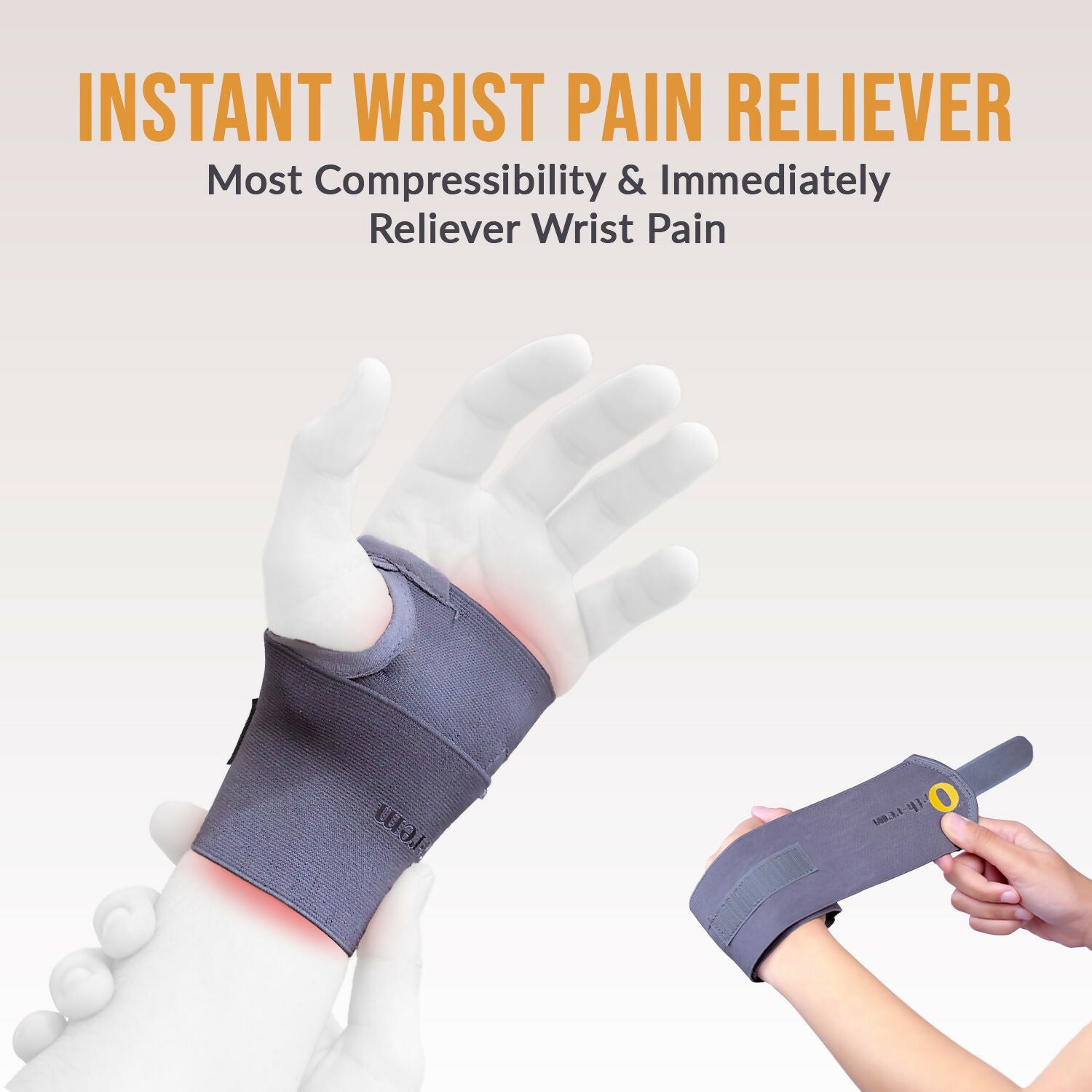 Orth-rem Wrist Support Brace with Thumb Loop Strap