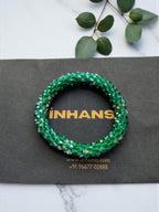 Inhanns Unisex Crystal Bloom – Adjustable Crystal Bead Bracelets - Sea Green | Grab2Buy